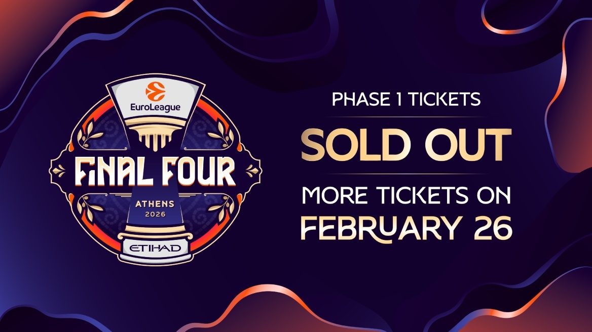 Euroleague: Εκαναν «φτερά» σε λιγότερο από πέντε λεπτά τα πρώτα εισιτήρια για το Final Four της Αθήνας