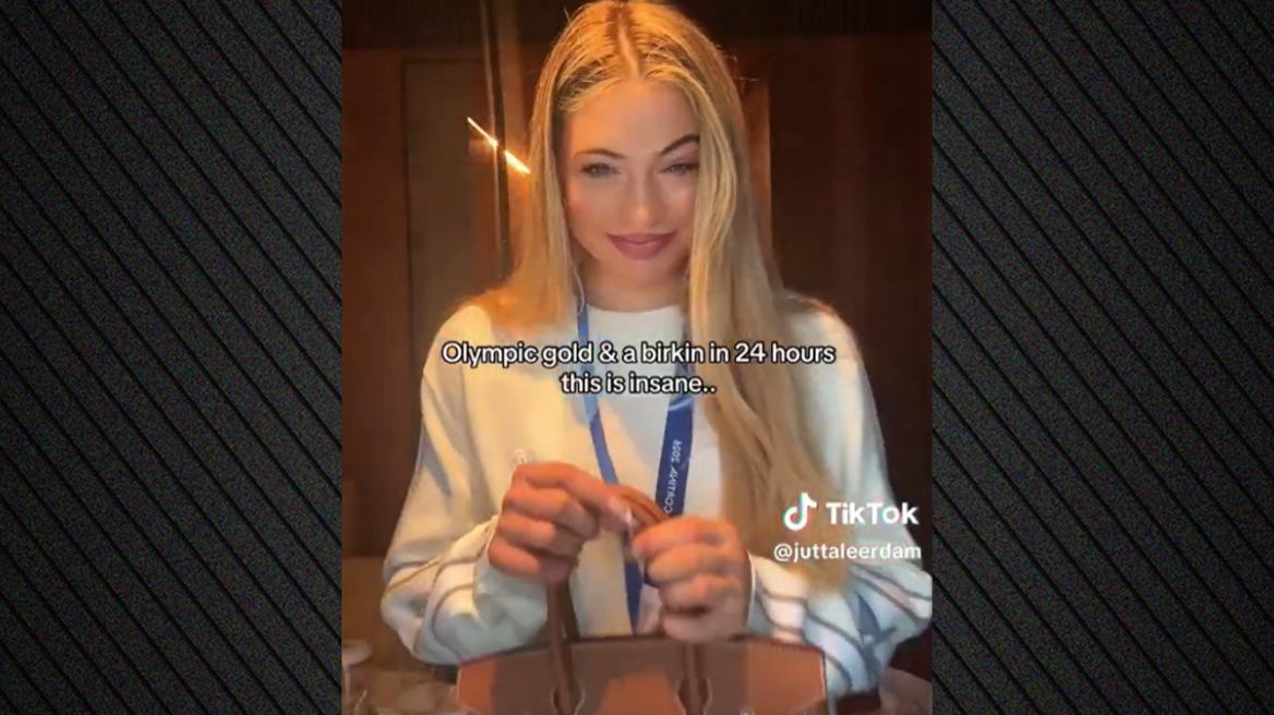 Η Γιούτα Λίρνταμ γιόρτασε το πρώτο χρυσό μετάλλιο σε Χειμερινούς Ολυμπιακούς με μια τσάντα Birkin, δείτε βίντεο