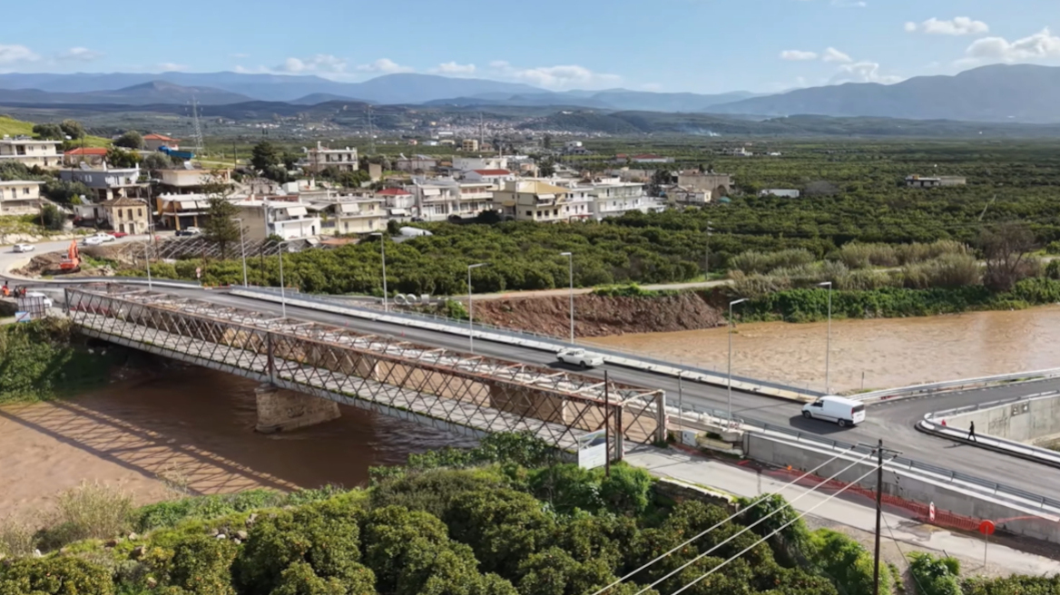 Παραδόθηκε στην κυκλοφορία η νέα γέφυρα Ευρώτα στη Λακωνία, ήταν η πιο επικίνδυνη στην Ελλάδα