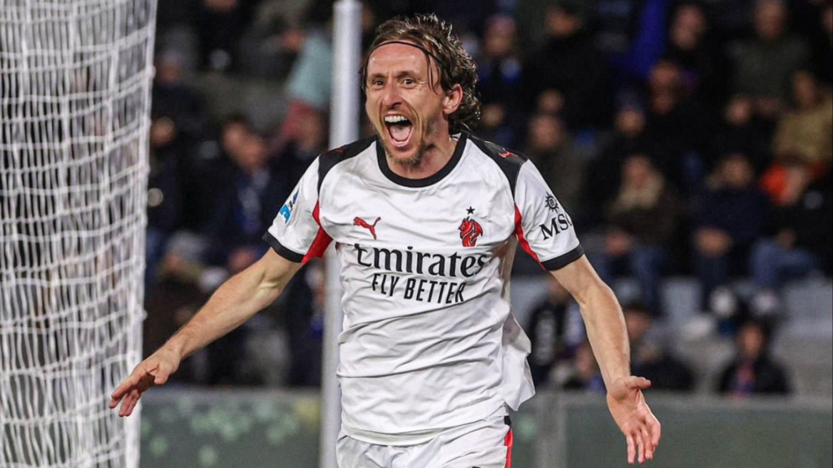 Serie A: Ο 40χρονος Μόντριτς «λύτρωσε» τη Μίλαν στο 85’ και την κρατά ζωντανή στη μάχη του τίτλου, 2-1 την Πίζα
