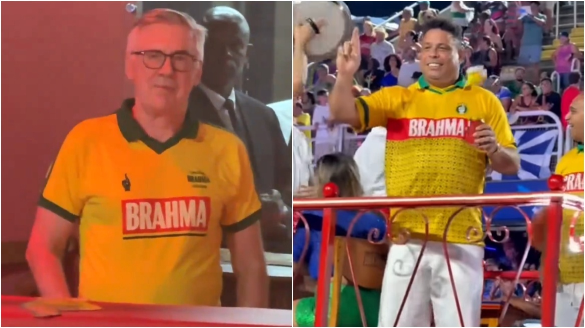 Σάμπα και αναμνήσεις: Η συνάντηση Αντσελότι - Ρονάλντο στο Καρναβάλι της Βραζιλίας, βίντεο
