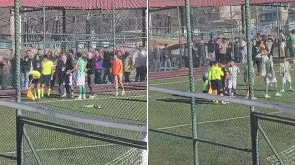 Αδιανόητο περιστατικό στην Τουρκία: Οπαδός πέταξε... πατίνι στο κεφάλι του επόπτη, βίντεο
