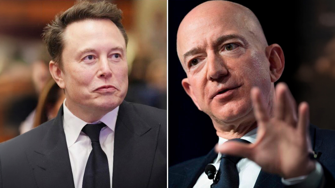 Ούτε οι ΗΠΑ ούτε η Κίνα: Η μάχη για τον έλεγχο του πλανήτη δίνεται από τον Έλον Μασκ και τον Τζεφ Μπέζος στο διάστημα