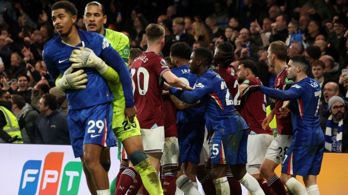 Βαριά πρόστιμα σε Τσέλσι και Γουέστ Χαμ για το «ξύλο» στο λονδρέζικο ντέρμπι
