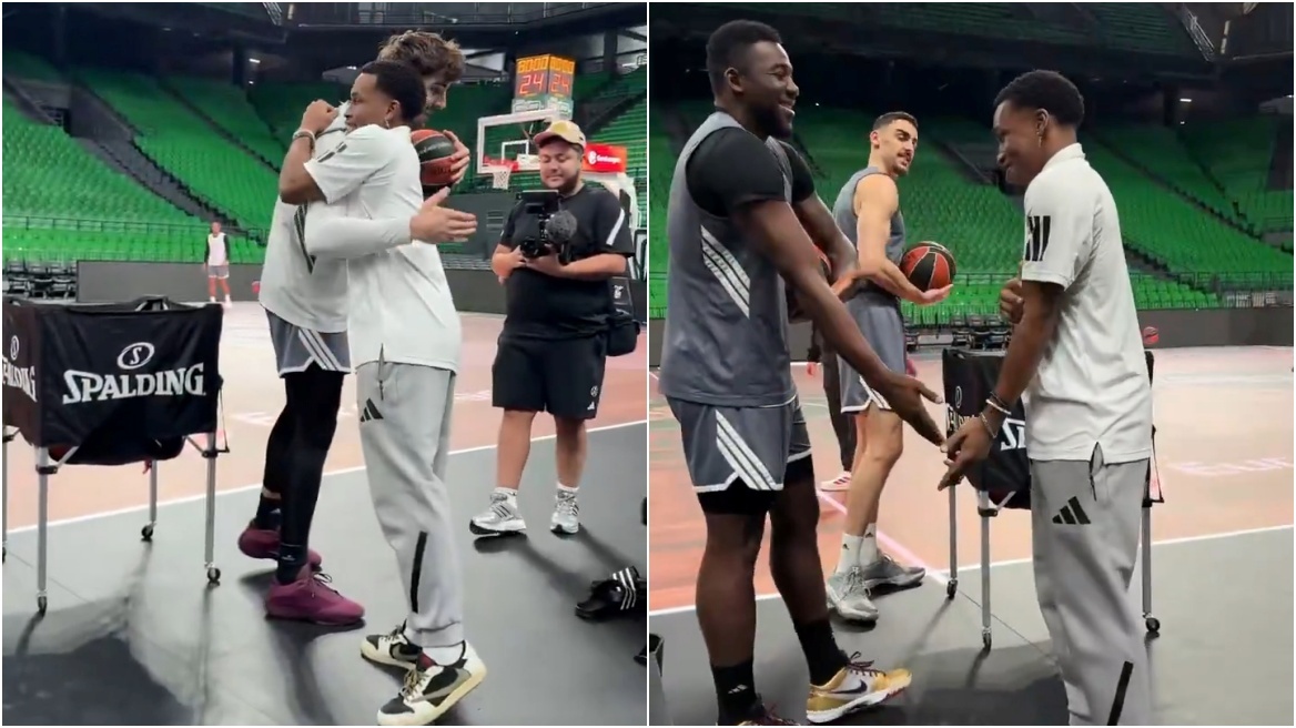 Η έκπληξη του Σορτς στους πρώην συμπαίκτες του στην Παρί, βίντεο
