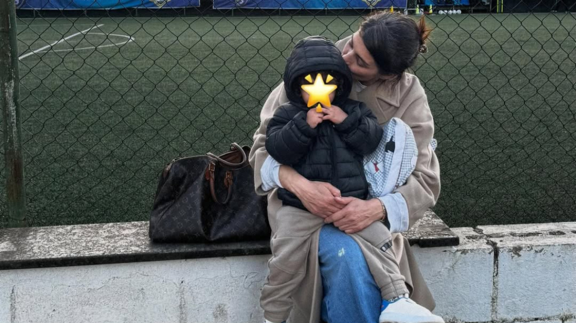 Η Αντιγόνη Κουλουκάκου πήγε στη Ρώμη με τον γιο της
