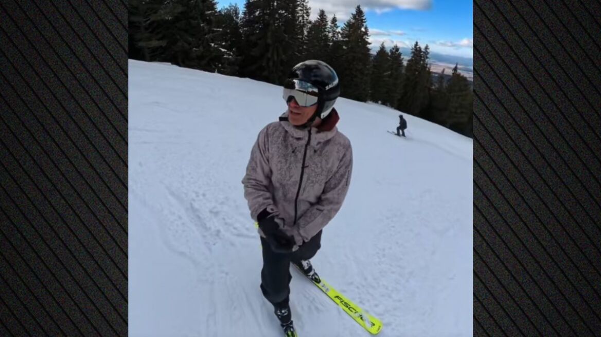 Ο Σάκης Ρουβάς έκανε μίνι-απόδραση και πήγε για σκι, δείτε βίντεο