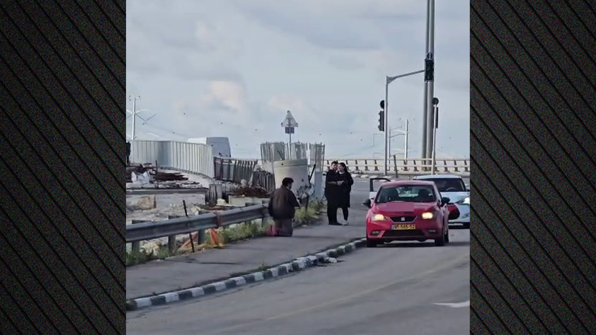 Γονατίζουν σε εθνική οδό του Ισραήλ για να προστατευτούν εν μέσω σειρήνων για επιθέσεις, δείτε βίντεο