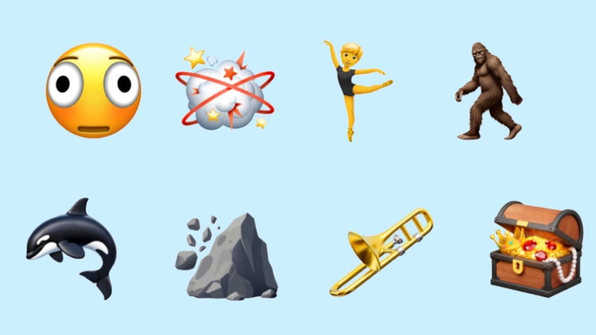 163 νέα emojis έρχονται στα iPhone: Από «παραμορφωμένο πρόσωπο» και Bigfoot, μέχρι Όρκα και κατολίσθηση