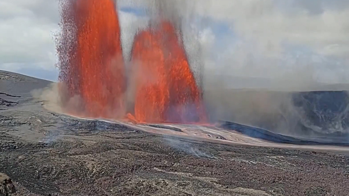Εξερράγη ξανά το ηφαίστειο Κιλαουέα, εντυπωσιακά σιντριβάνια λάβας ύψους 300 μέτρων
