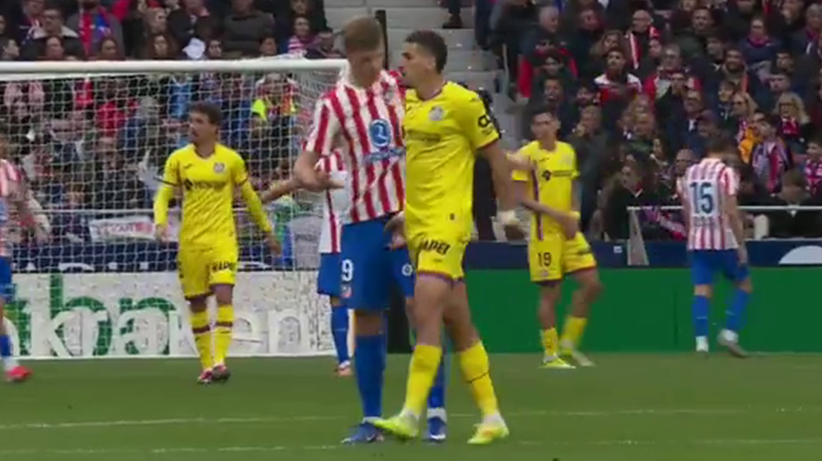 O Αμπκάρ της Χετάφε αποβλήθηκε επειδή άγγιξε τα γεννητικά όργανα του Σόρλοθ της Ατλέτικο, βίντεο 