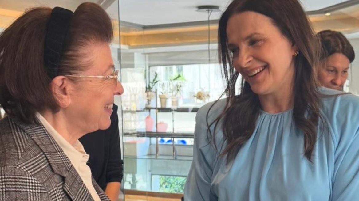 Με τη Ζιλιέτ Μπινός συναντήθηκε η Λίνα Μενδώνη: Στο επίκεντρο τα ευρωπαϊκά βραβεία κινηματογράφου στην Αθήνα