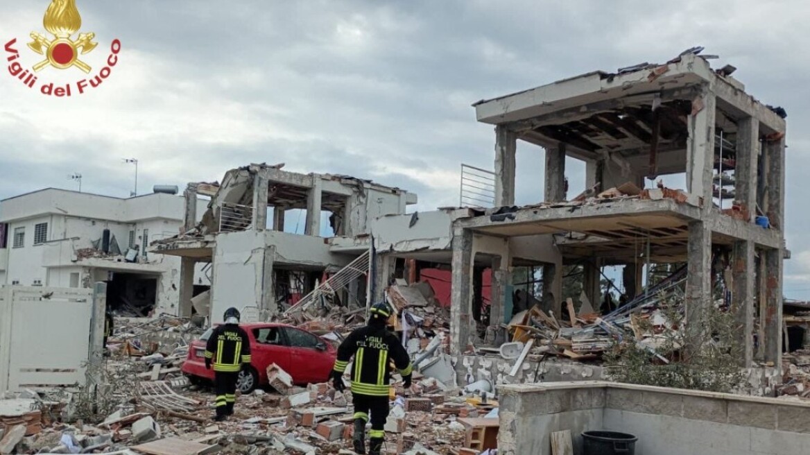 Έκρηξη από διαρροή αερίου στη Ρώμη: Δύο σοβαρά τραυματίες, κατέρρευσε κτίριο