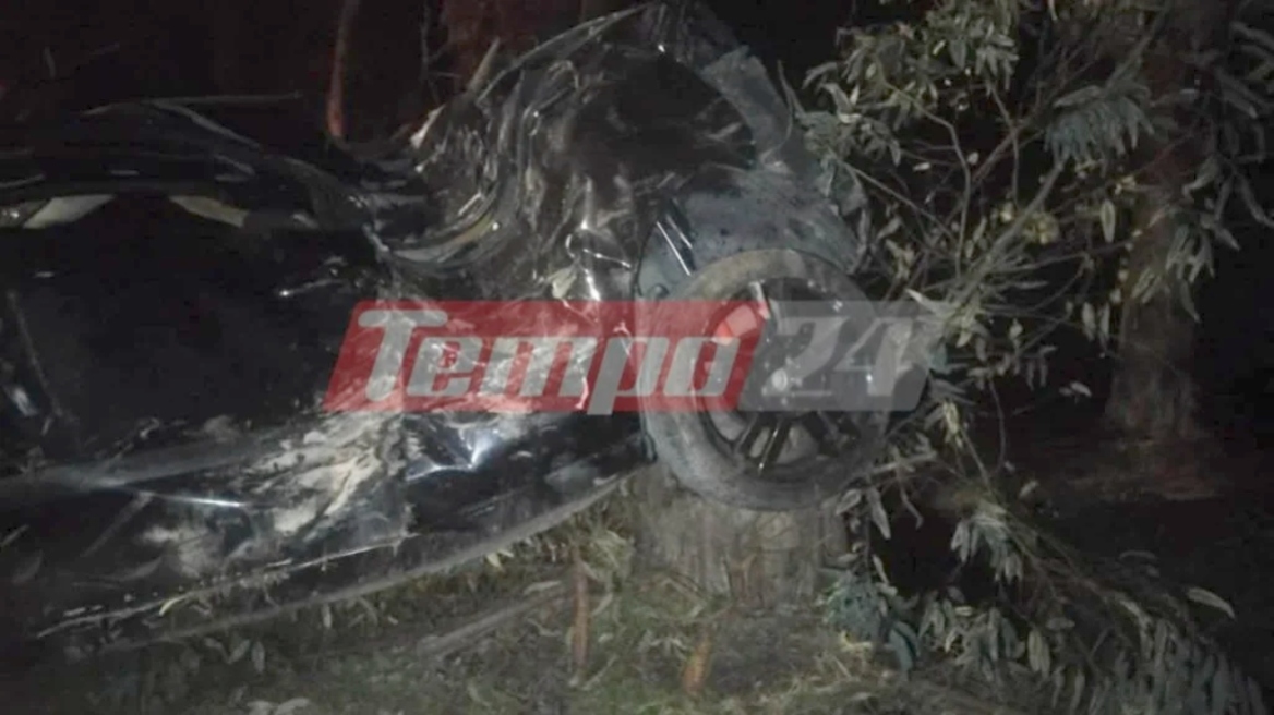 Σοβαρό τροχαίο στην Πάτρα: ΙΧ «καρφώθηκε» σε δέντρα, στο νοσοκομείο ο οδηγός, δείτε εικόνες