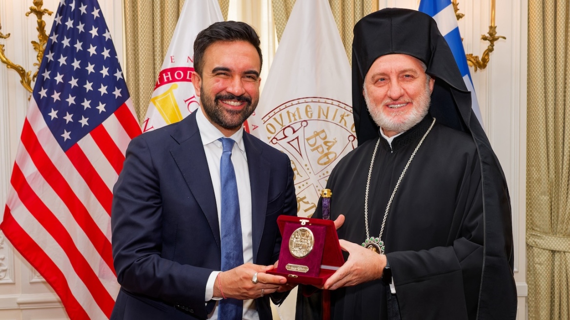 Συνάντηση Ελπιδοφόρου με τον δήμαρχο Νέας Υόρκης Ζοχράν Μαμντάνι