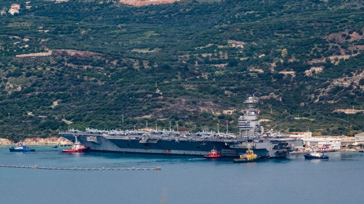 Γιατί έφυγε από τη Σούδα και πλέει προς Κροατία το αεροπλανοφόρο Gerald R. Ford, η  φωτιά και οι απίθανες θεωρίες συνωμοσίας
