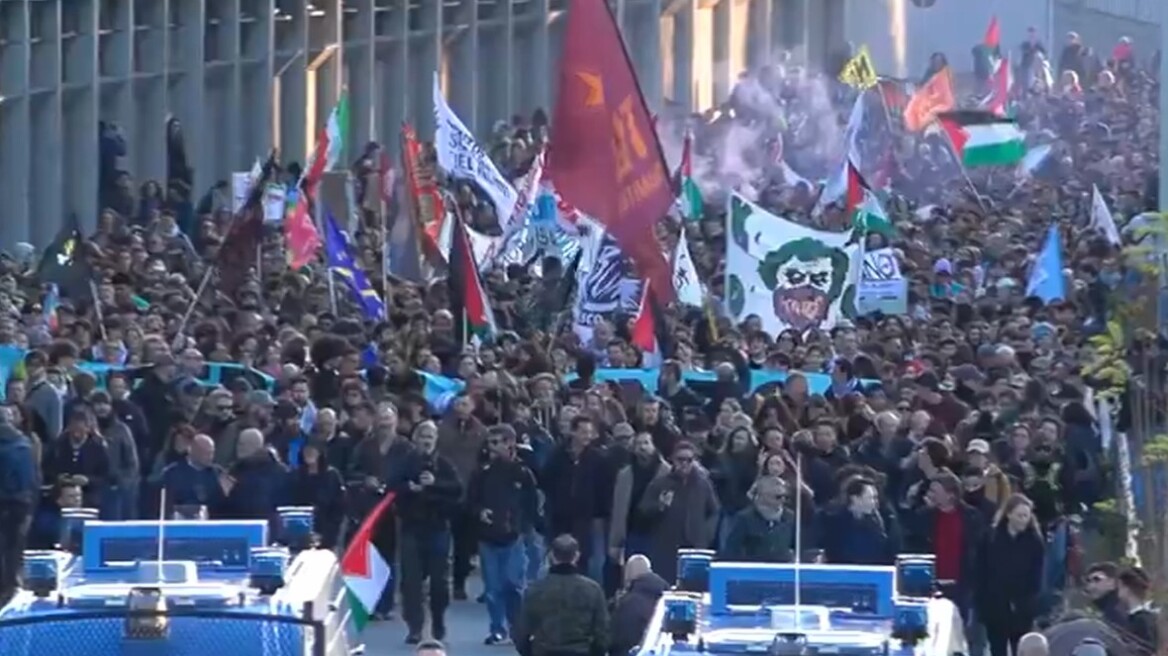 No Kings Italia: Μαζική αντιπολεμική διαδήλωση στη Ρώμη, «λέμε όχι σε Τραμπ και Νετανιάχου», βίντεο