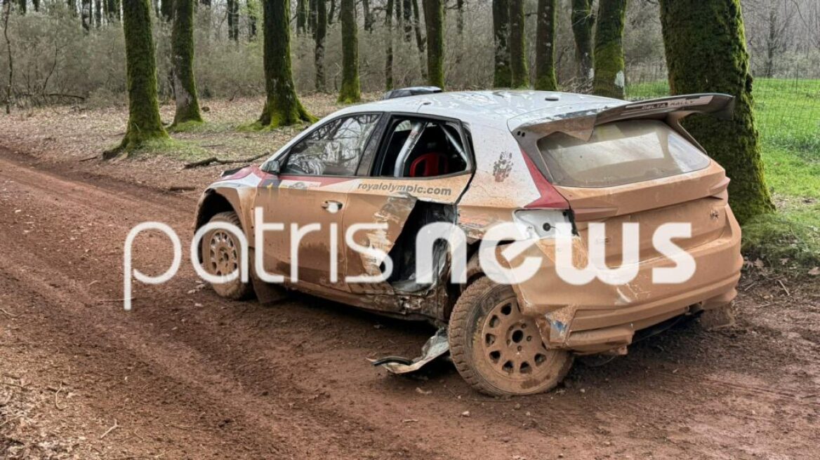 Ηλεία: Ατύχημα στο Ολυμπιακό Ράλλυ, αυτοκίνητο προσέκρουσε σε δέντρο