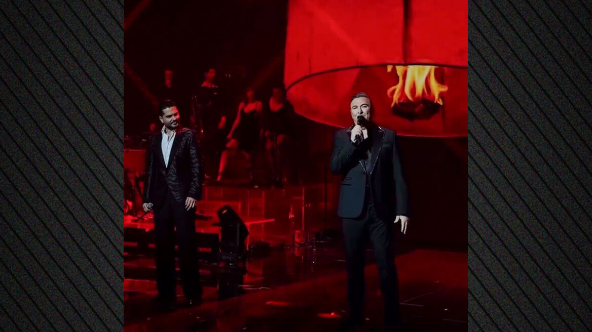 Το on stage «αντίο» του Αντώμη Ρέμου και του Χρήστου Μάστορα στη Μαρινέλλα: Ανήκει σε όλους μας, είναι η Ελλάδα μας