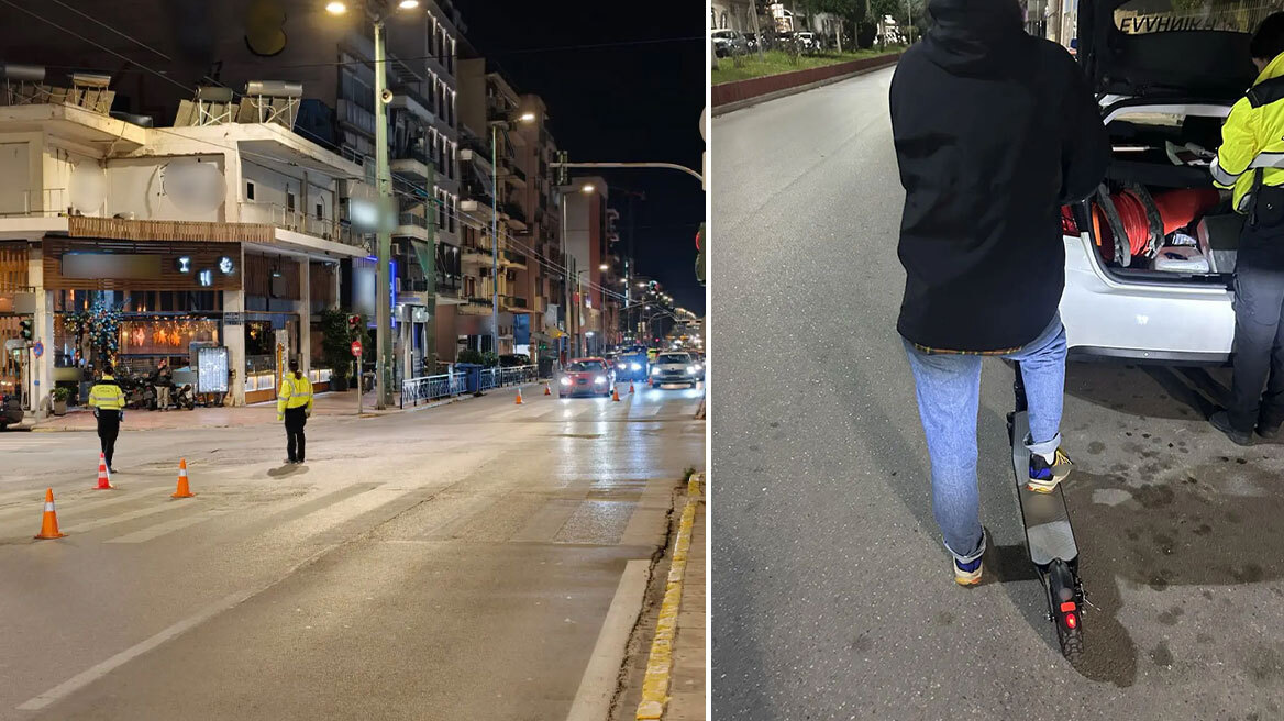 Πρόστιμα και σε οδηγούς πατινιών έκοψε η Τροχαία, 12 συλλήψεις οδηγών αυτοκινήτων 
