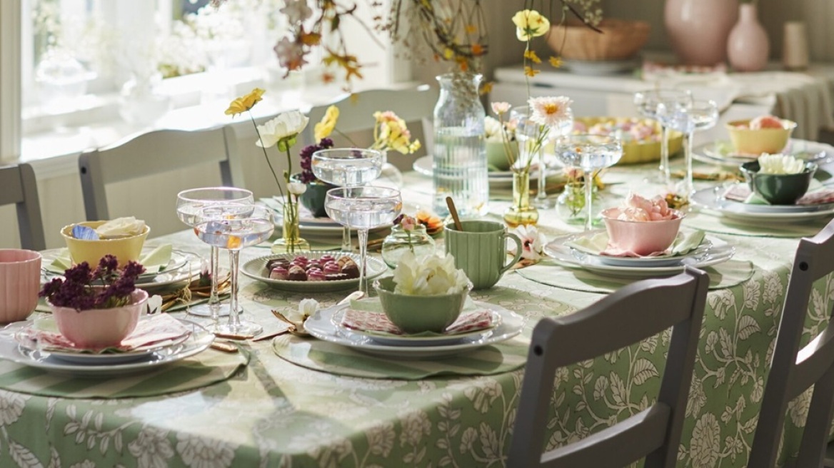 Το νέο art de la table της ΙΚΕΑ φέρνει την άνοιξη στο τραπέζι μας
