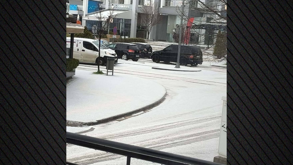 Ξεκίνησε η κακοκαιρία Erminio: Σφοδρή χαλαζόπτωση στον Πολύγυρο Χαλκιδικής, ισχυροί άνεμοι και βροχές