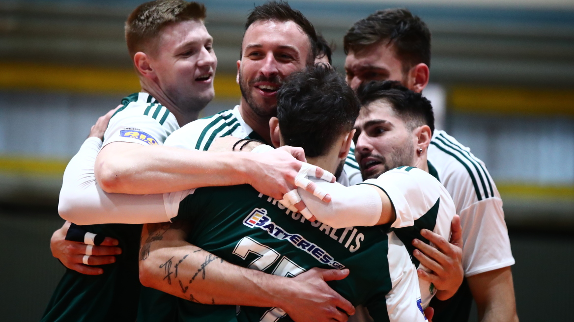 Στους τελικούς της Volley League ο Παναθηναϊκός, 3-0 τον Ολυμπιακό στο Μετς, βίντεο