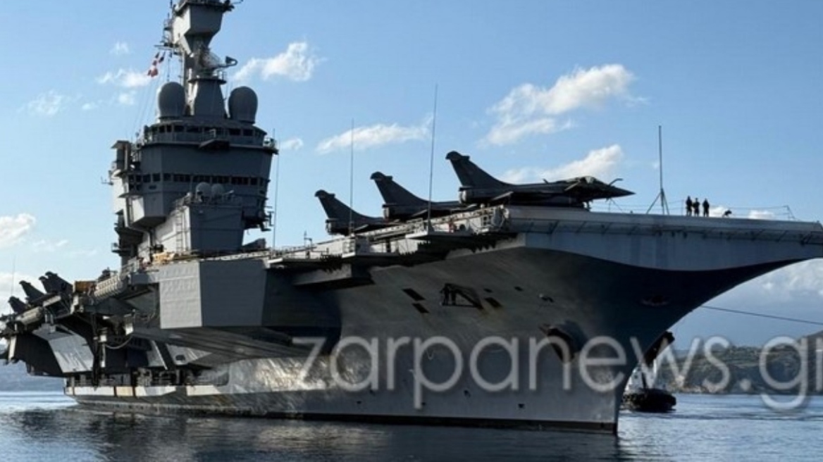 Στη Σούδα το αεροπλανοφόρο Σαρλ Ντε Γκoλ, θα παραμείνει στα Χανιά για έξι ημέρες