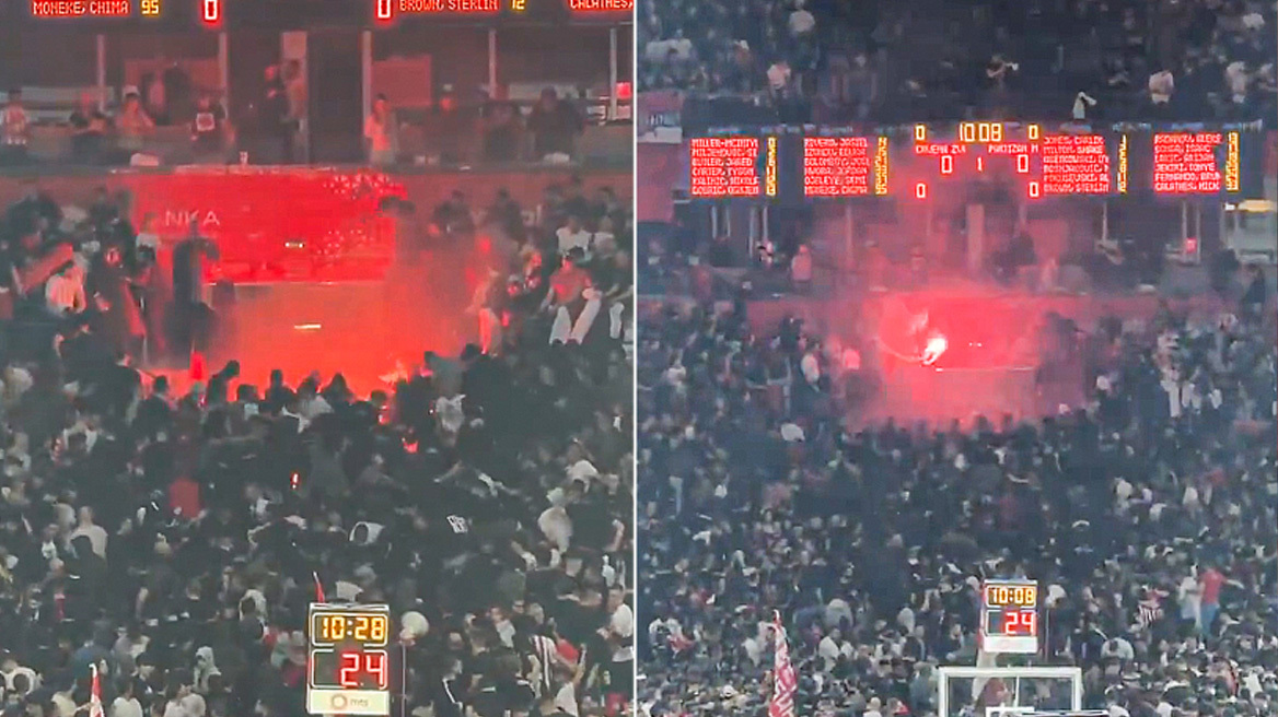 Ερυθρός Αστέρας – Παρτίζαν: «Άγρια» επεισόδια και ένταση πριν από την έναρξη του σερβικού ντέρμπι, δείτε βίντεο