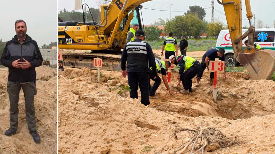 Ανοίγουν τάφους σε οικόπεδα στον Λίβανο για τους νεκρούς τους - Δείτε βίντεο