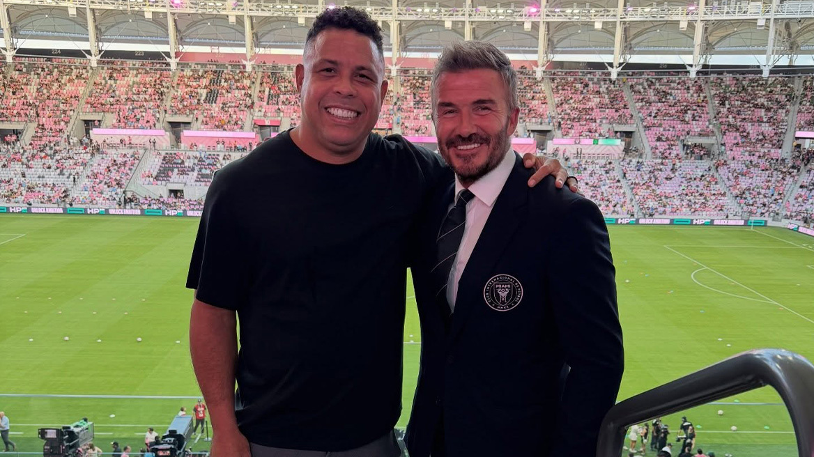 Ο Ντέιβιντ Μπέκαμ υποδέχτηκε τον Ρονάλντο στο νέο γήπεδο της Ίντερ Μαϊάμι, δείτε φωτογραφίες και βίντεο



