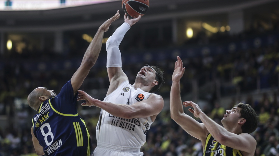 Διπλό της Ρεάλ Μαδρίτης στην Πόλη, 74-69 την Φενέρ 