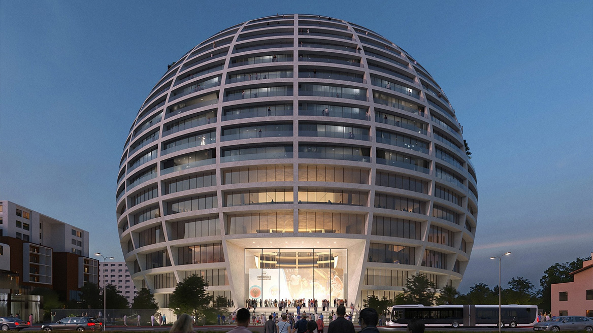 Ο θρυλικός αρχιτέκτονας που δημιουργεί ένα αθλητικό παλάτι στα Τίρανα