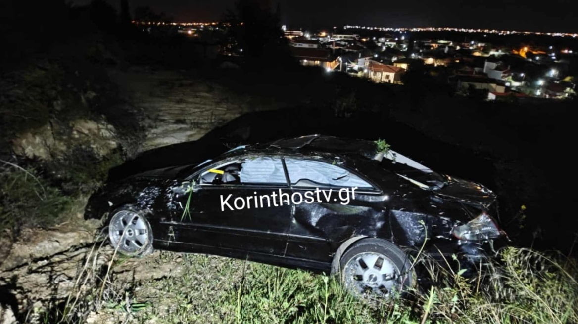 Αλώβητος ο οδηγός που έπεσε σε γκρεμό 70 μέτρων στην Κορινθία, δείτε φωτογραφίες  