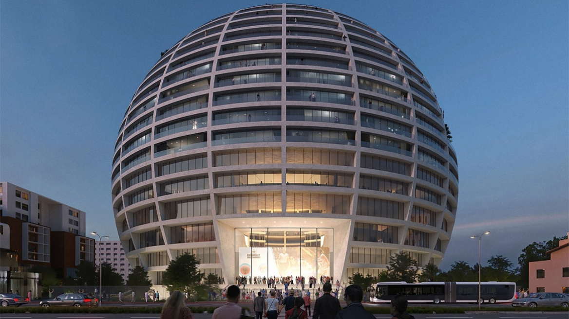 Ο θρυλικός αρχιτέκτονας που δημιουργεί ένα αθλητικό παλάτι στα Τίρανα