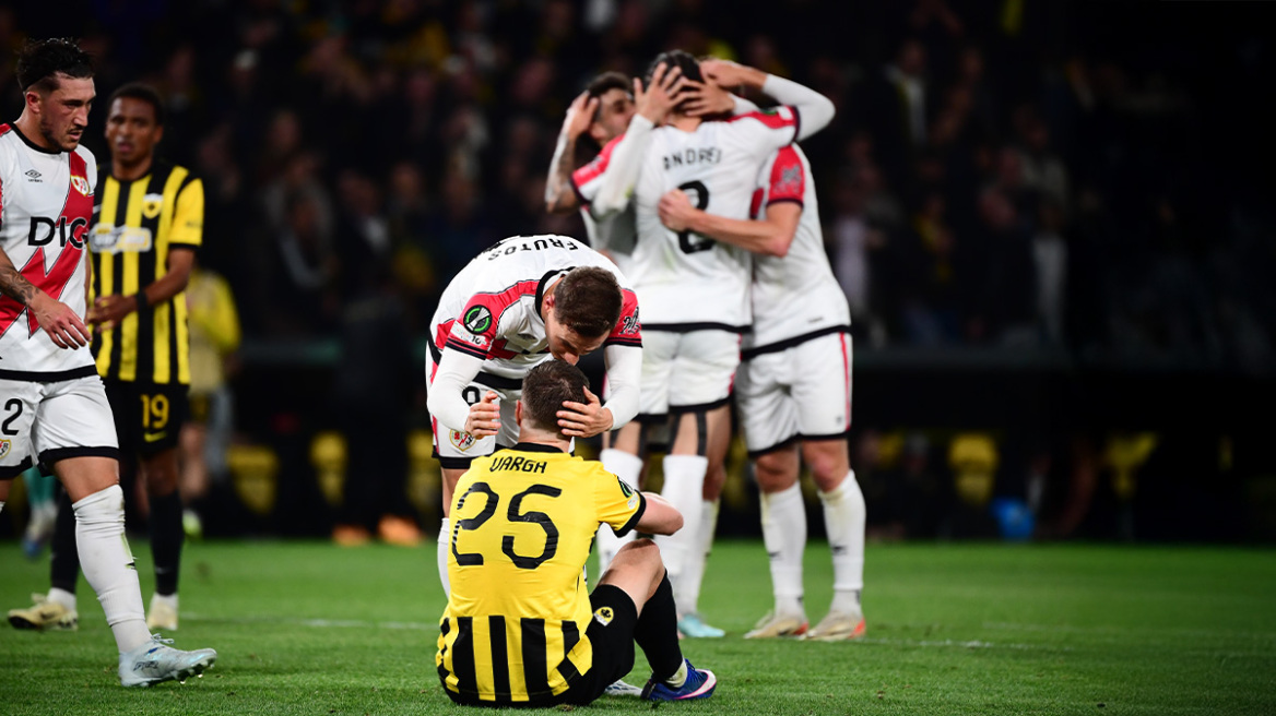 Έπεσε μαχόμενη η ΑΕΚ: Νίκησε 3-1 την Ράγιο, αλλά αποκλείστηκε από τα ημιτελικά του Conference League, δείτε τα γκολ