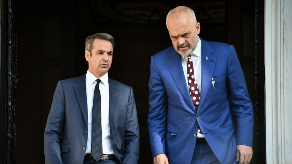 Με τον Αλβανό πρωθυπουργό Έντι Ράμα θα συναντηθεί αύριο ο Κυριάκος Μητσοτάκης