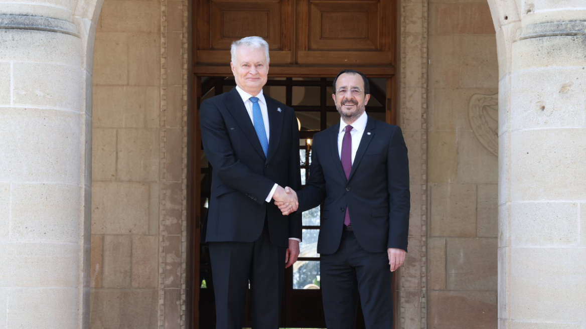 Συνάντηση Χριστοδουλίδη και Ναουσέντα στη Λευκωσία, ενίσχυση συνεργασίας και διμερών σχέσεων μεταξύ Κύπρου και Λιθουανίας