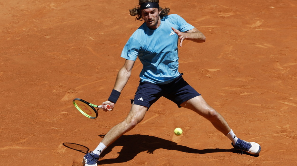 Ο Τσιτσιπάς νίκησε 2-0 τον Αγκιλάρ και προκρίθηκε στον 3ο γύρο του τουρνουά Open της Μαδρίτης