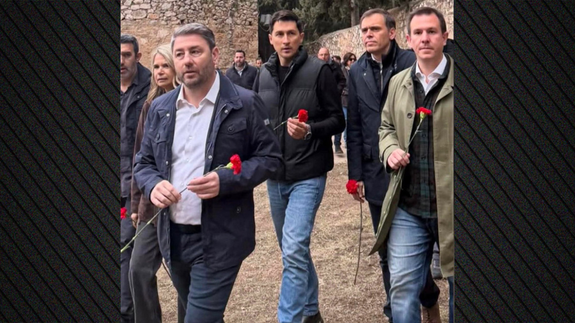 Ο Γεωργιάδης ανέβασε τη φωτό Ανδρουλάκη με κόκκινο γαρύφαλλο στην Καισαριανή και τρολάρει: Το κόμμα Τσίπρα έχει άμεσες επιπτώσεις