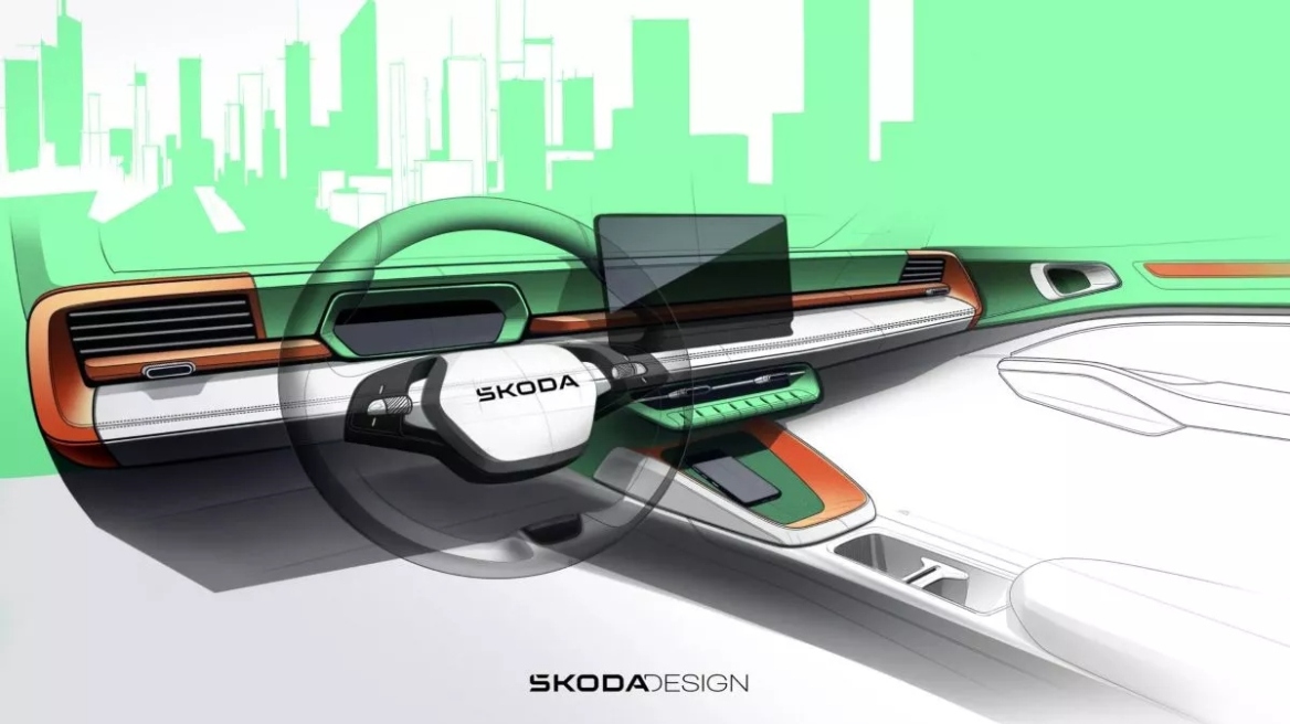 Αυτό είναι το εσωτερικό του Skoda Epiq