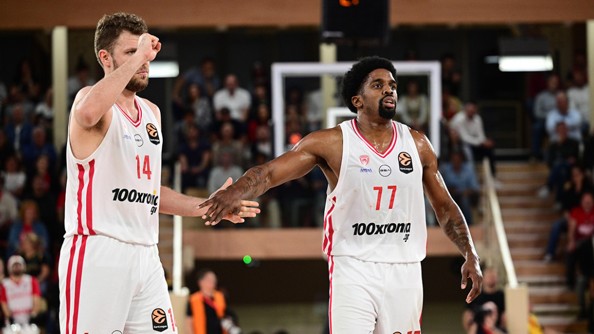 Μονακό-Ολυμπιακός 82-105: Με 3-0 νίκες στο Final 4 της Αθήνας οι Πειραιώτες 
