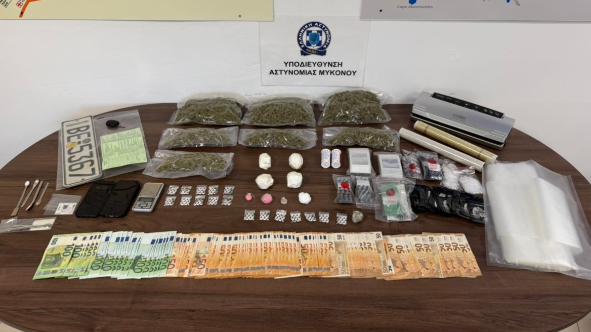 Συνελήφθη 39χρονος στη Μύκονο για διακίνηση ναρκωτικών: Βρέθηκε στην κατοχή του κοκαΐνη, κάνναβη και 6.000 ευρώ