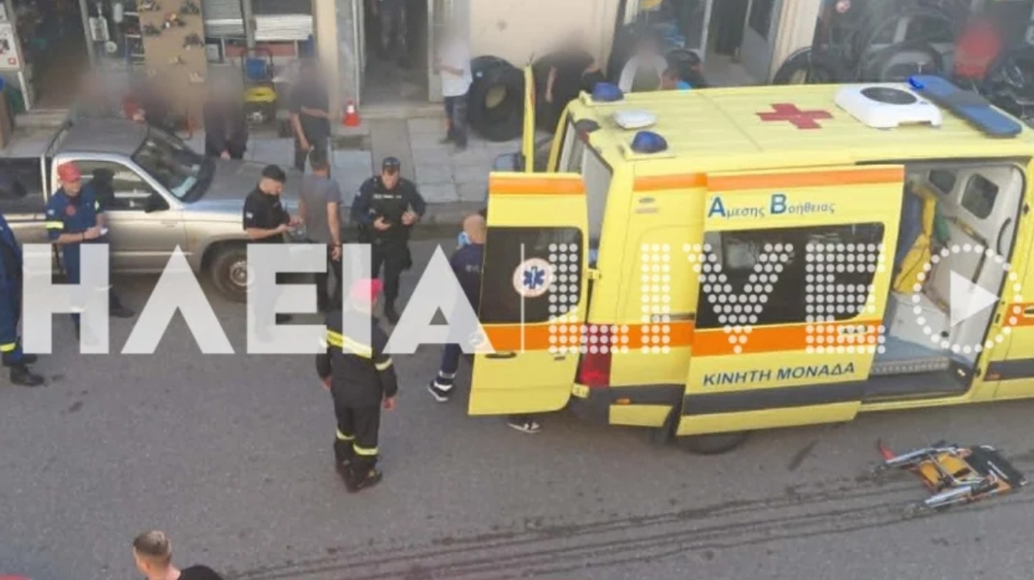 Τραυματισμός εργάτη σε εργασίες ανακαίνισης στον Πύργο, κατέρρευσε μεσοτοιχία και παρέσυρε σκαλωσιά