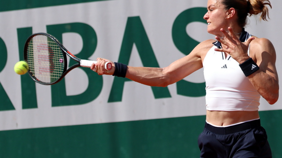 Η Μαρία Σάκκαρη αποχαιρέτησε το Roland Garros