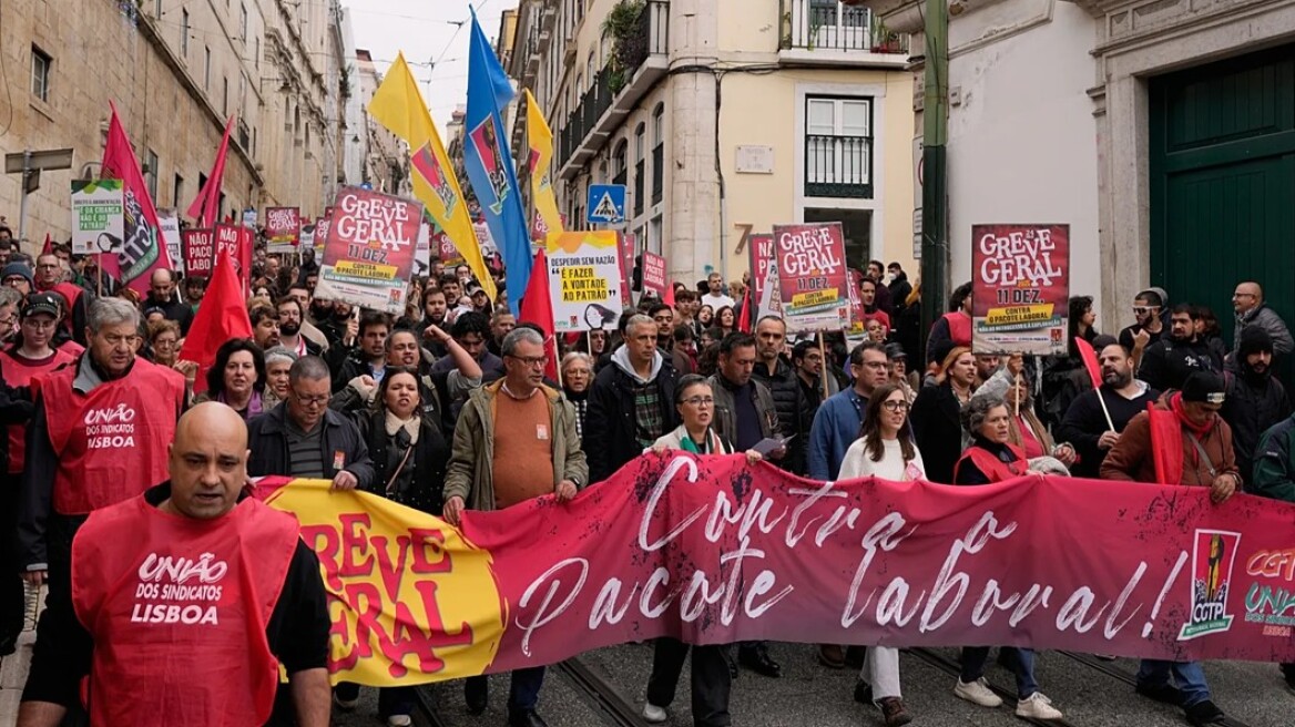 Παρέλυσε η Πορτογαλία από γενική απεργία: Ακυρώθηκαν πτήσεις, ανεστάλησαν δρομολόγια τρένων, έκλεισαν σχολεία
