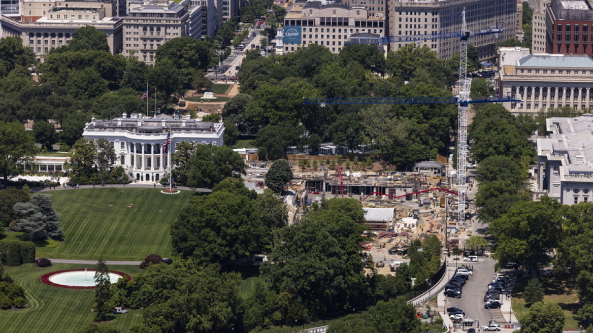 Washington Post: Στα $600 εκατ. εκτοξεύεται το κόστος της αίθουσας χορού στον Λευκό Οίκο, τα μισά θα βαρύνουν τους φορολογούμενους