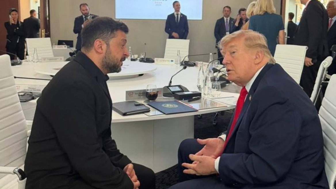 Τετ α τετ Τραμπ και Ζελένσκι στη σύνοδο της G7 στο Εβιάν

