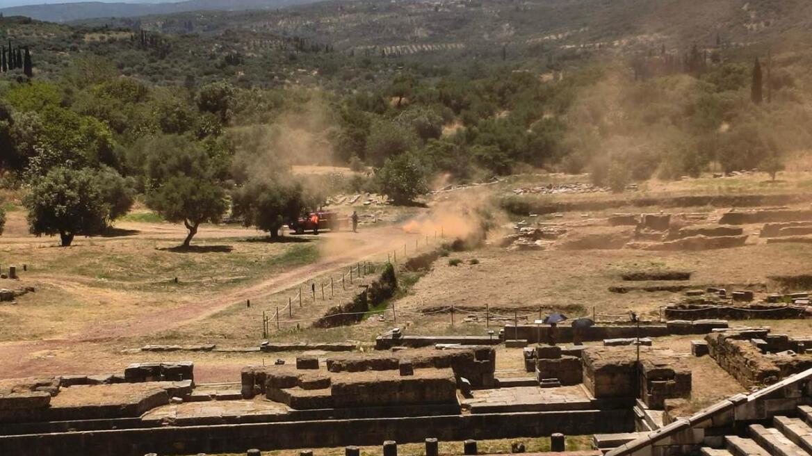 Αρχαία Μεσσήνη: Άσκηση ετοιμότητας για την αντιμετώπιση δασικής πυρκαγιάς 