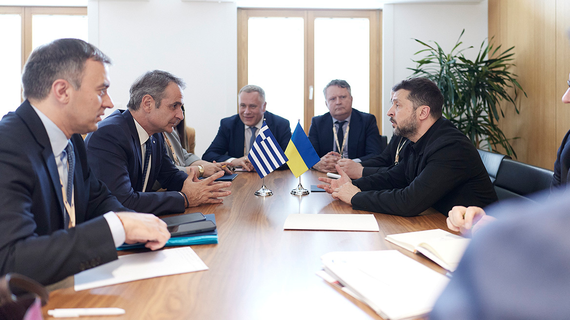 O Μητσοτάκης συνάντησε τον Ζελένσκι και του έθεσε το ζήτημα με το ουκρανικό θαλάσσιο drone στη Λευκάδα